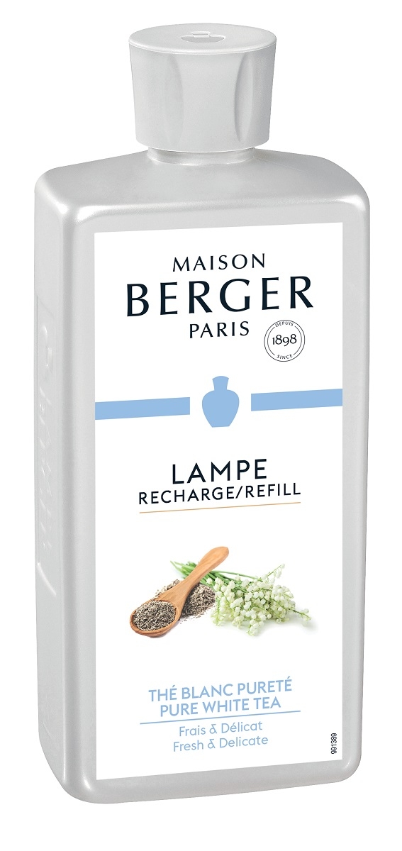 Parfum pentru lampa catalitica Berger Pure White Tea 500ml Maison Berger imagine noua 2022