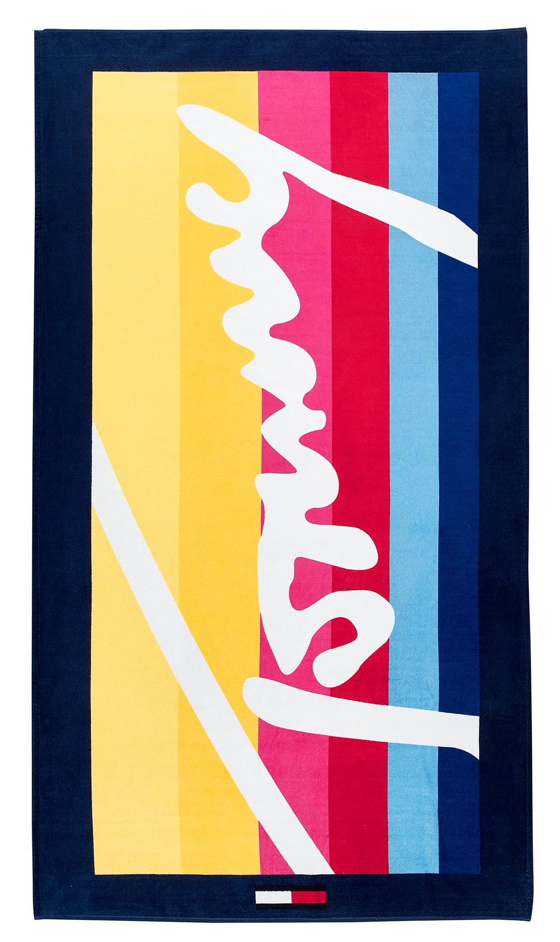 Prosop plaja Tommy Jeans TJ Colored Lines 93x170cm multicolor