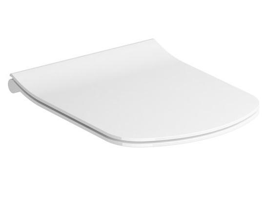 Capac WC Ravak Concept Classic slim cu inchidere lenta alb alb imagine bricosteel.ro