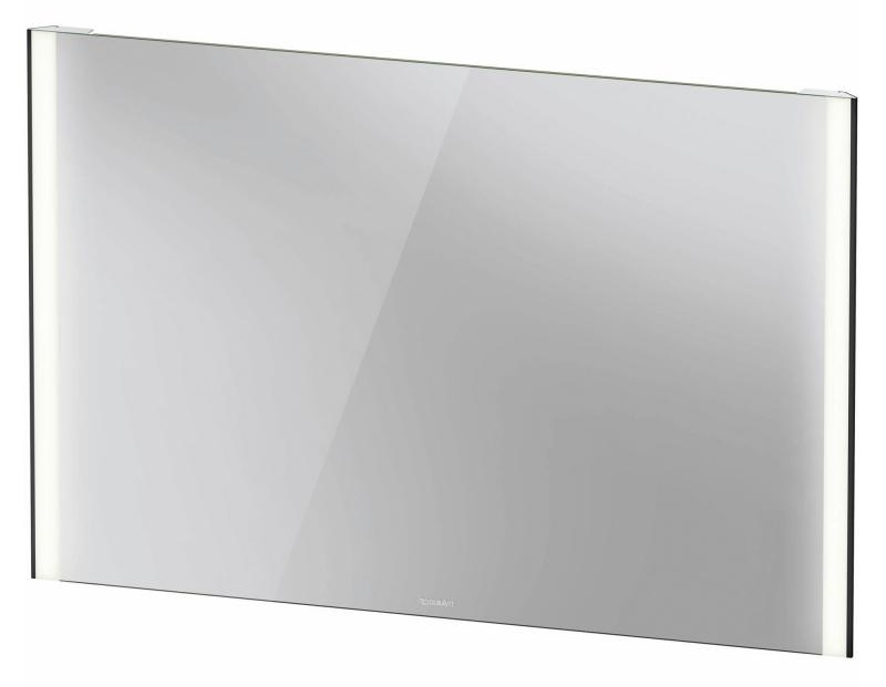Oglinda cu iluminare LED Duravit XViu 122x80cm senzor IP44 negru mat 122x80cm imagine bricosteel.ro